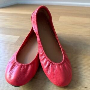 Tieks poppy Leather Ballet Flats size 8